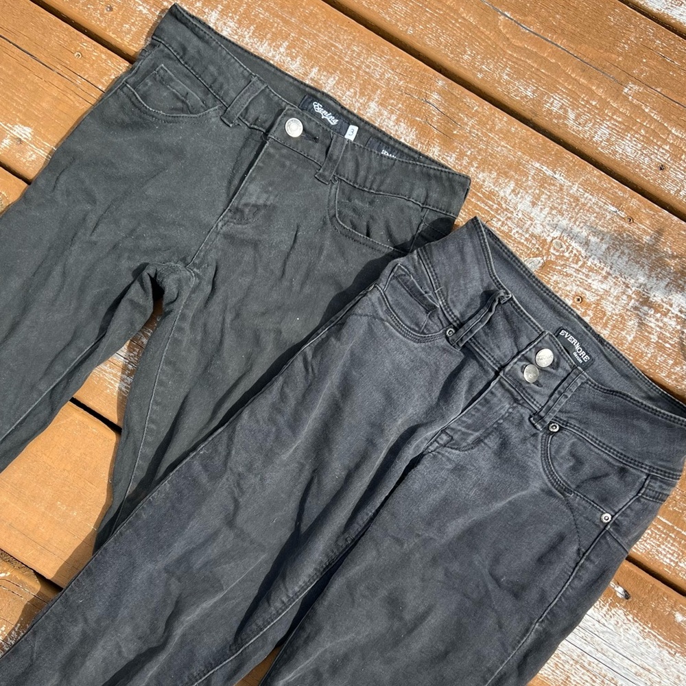 2 Pairs Black Skinny Jeans